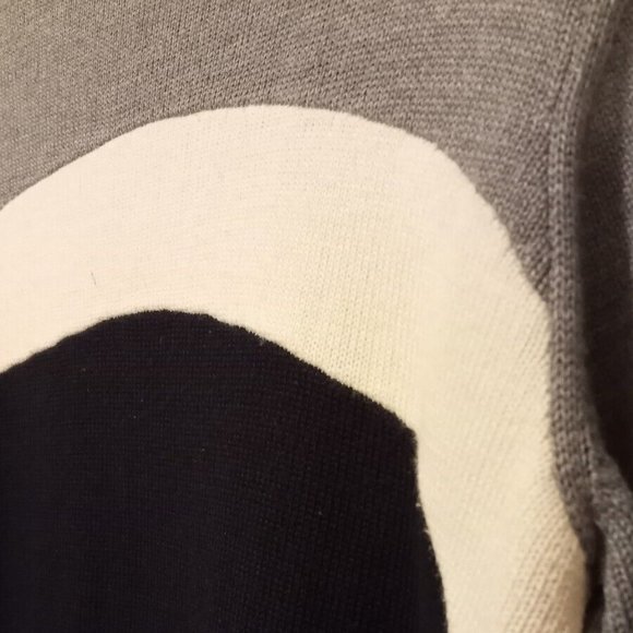 EMPORIO ARMANI - Full zip tri-color cardigan - Sz M-L - Picture 8 of 16